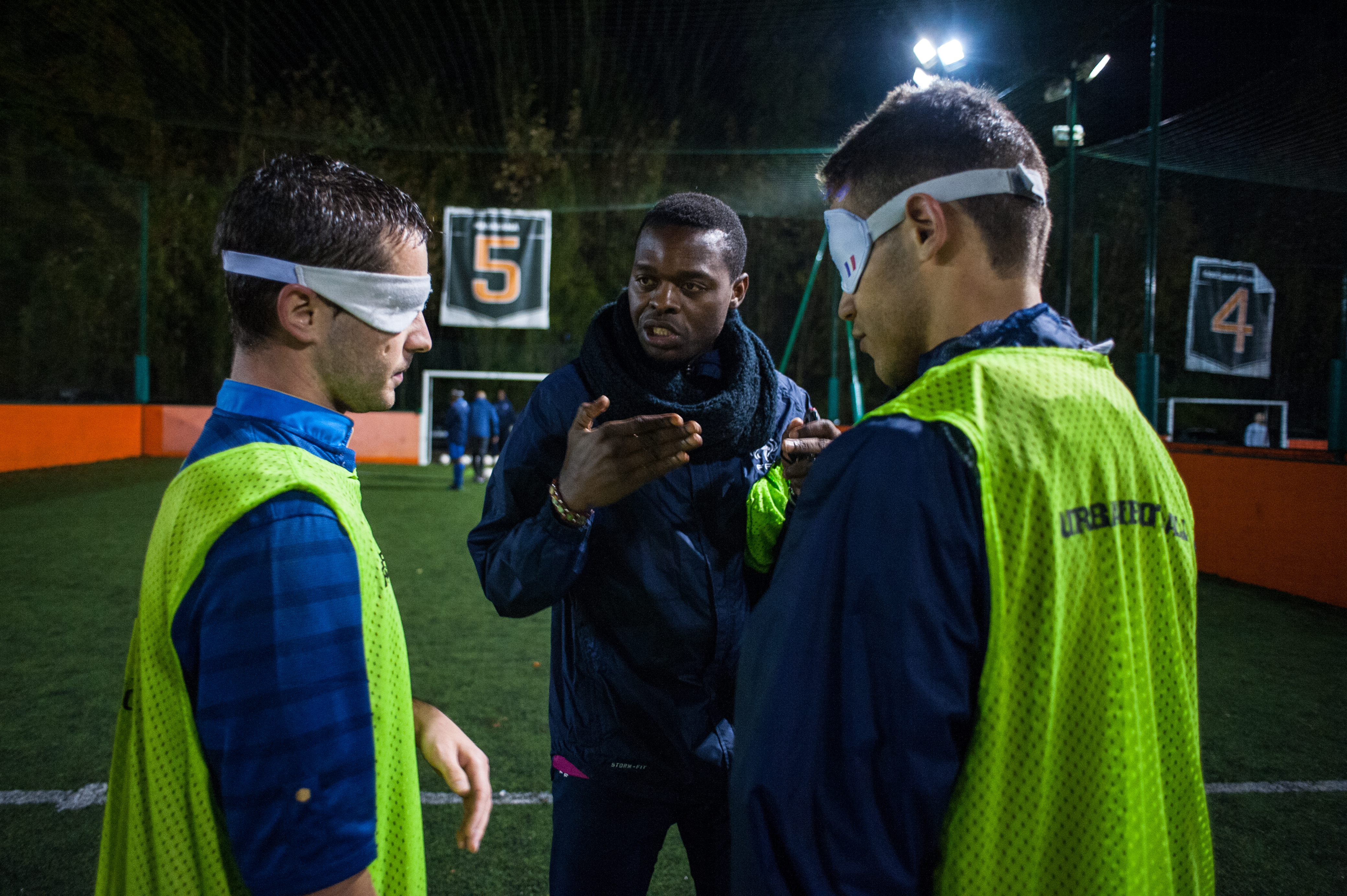 Charly Simo en entraînement cécifoot.